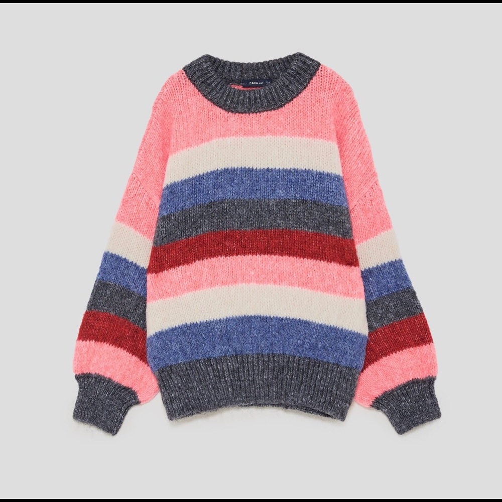 ZARA Multicolored Striped Sweater *NWT*